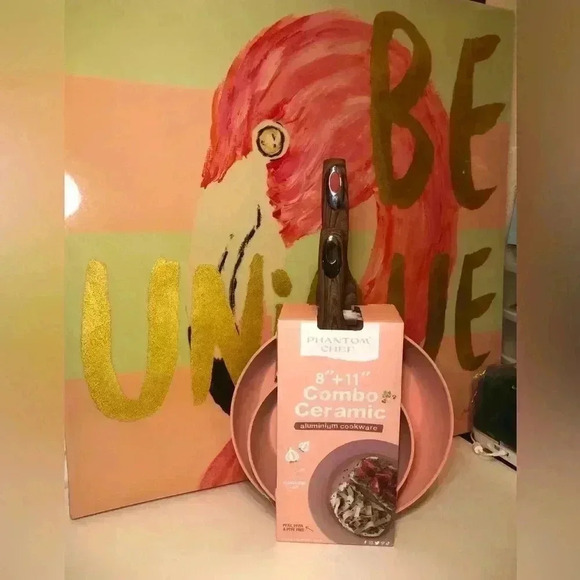 🎀🔥Phantom Chef Pink Frying Pan set🌸🌷🎀🦩 - Picture 5 of 15